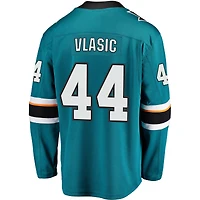 Men's Fanatics Marc-Edouard Vlasic Teal San Jose Sharks Breakaway Jersey