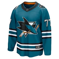 Maillot Michael Misa Teal des Sharks de San Jose Breakaway pour hommes Fanatics