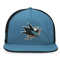Casquette snapback Fanatics pour homme, bleu sarcelle/noir, San Jose Sharks