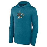 Men's Fanatics  Teal San Jose Sharks Authentic Pro Lightweight Pullover Hoodie