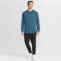 Sweat à capuche raglan authentique Pro Rink des Sharks de San Jose pour hommes Fanatics Teal