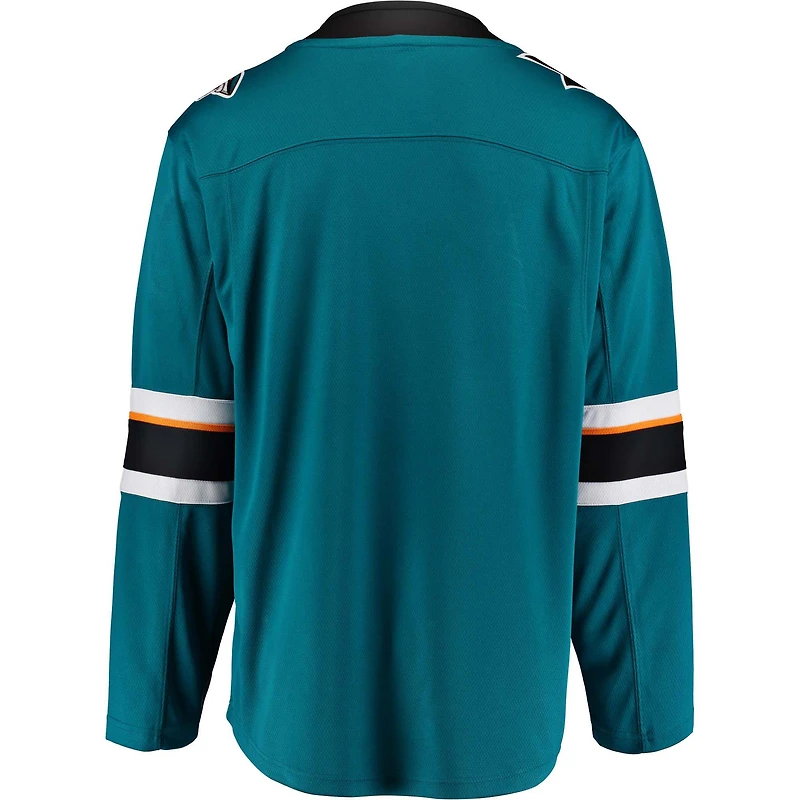 Fanatics Branded Teal San Jose Sharks Breakaway - Maillot vierge
