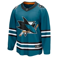 Fanatics pour hommes, sarcelle, San Jose Sharks Domicile - Maillot Premier Breakaway