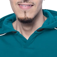 Men's G-III Sports by Carl Banks  Teal San Jose Sharks Adaptive Wear Lord Stanley Hooded Long Sleeve Sweatshirt