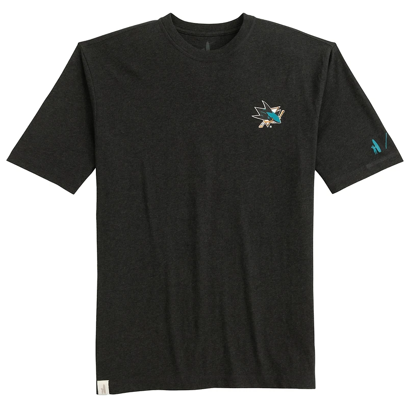 T-shirt Spencer chiné San Jose Sharks anthracite pour homme Johnnie-O