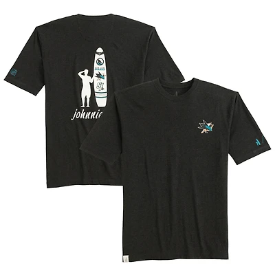 T-shirt Spencer chiné San Jose Sharks anthracite pour homme Johnnie-O