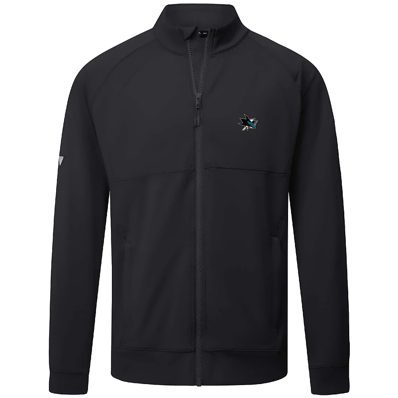 Veste entièrement zippée Insignia Core pour homme, noire, de Levelwear, des Sharks San Jose