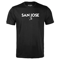 T-shirt Richmond City Capsule pour homme Levelwear noir San Jose Sharks
