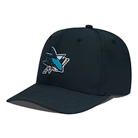 Casquette Rise Flex noire pour homme des Sharks de San Jose Levelwear