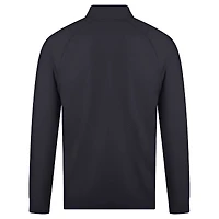 Men's Levelwear Black San Jose Sharks Theory Insignia Core Raglan Quarter-Zip Pullover Top
