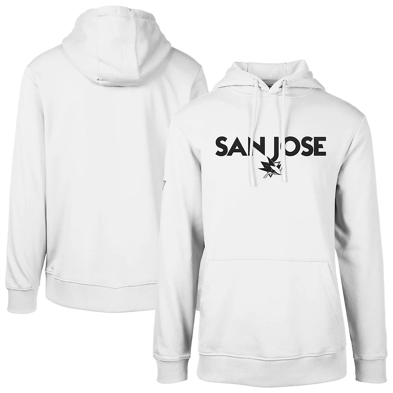 Sweat à capuche enfiler Podium City Capsule pour homme des Sharks de San Jose blanc Levelwear