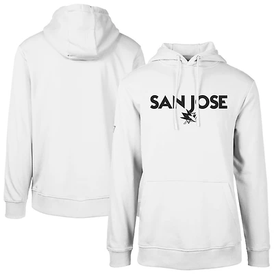 Men's Levelwear  White San Jose Sharks Podium City Capsule Pullover Hoodie