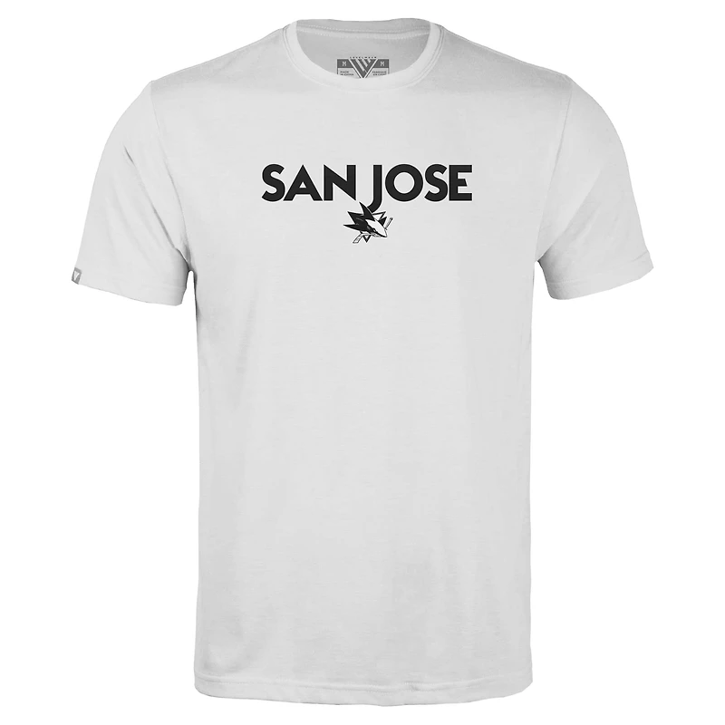 T-shirt Richmond City Capsule blanc pour homme des Sharks de San Jose Levelwear
