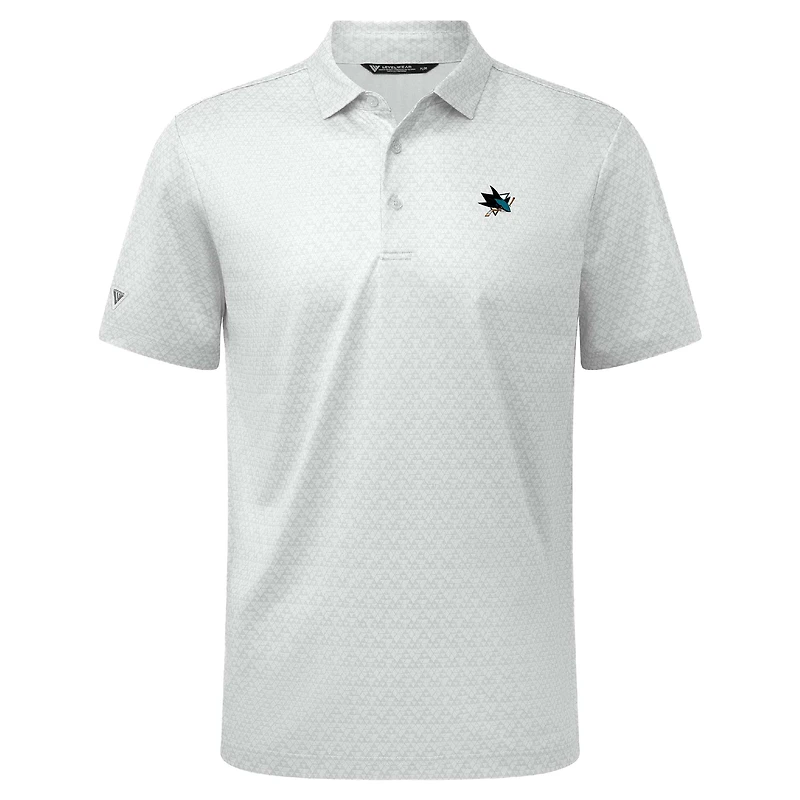 Men's Levelwear White San Jose Sharks System Insignia Core Polo