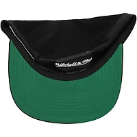 Men's Mitchell & Ness Black San Jose Sharks Core Top Spot Snapback Hat