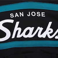 Sweat à capuche noir Mitchell & Ness pour hommes, entraîneur-chef des Sharks de San Jose