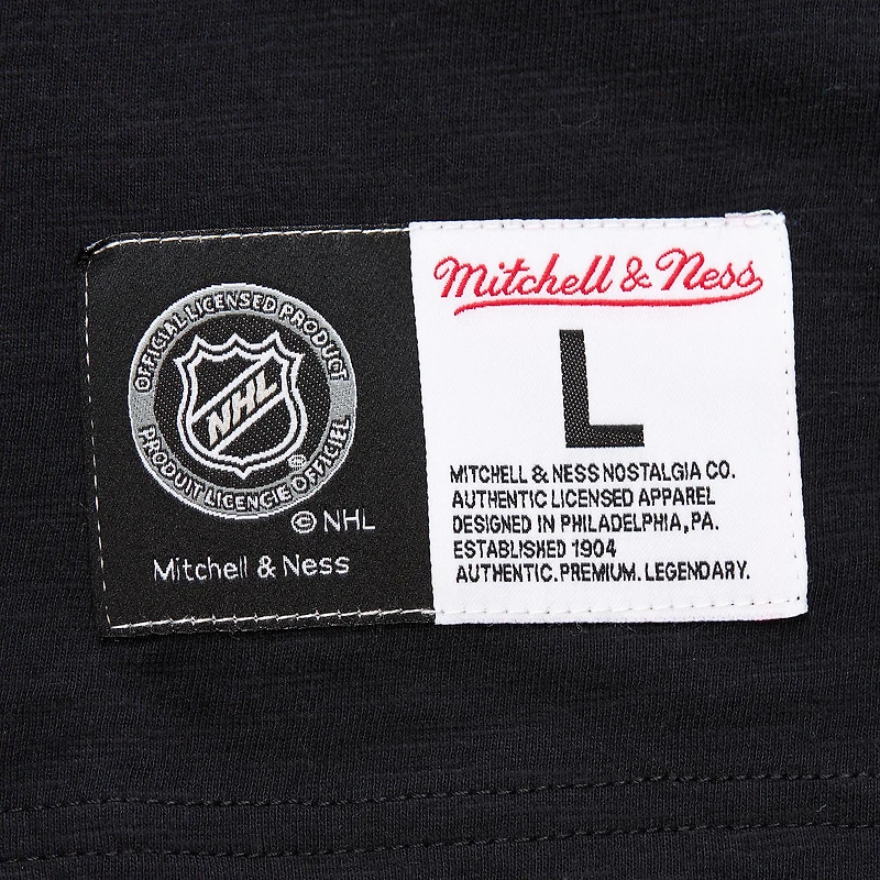 T-shirt flammé légendaire des Sharks de San Jose noir Mitchell & Ness pour hommes
