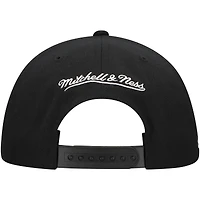 Men's Mitchell & Ness  Black San Jose Sharks Team Snapback Hat