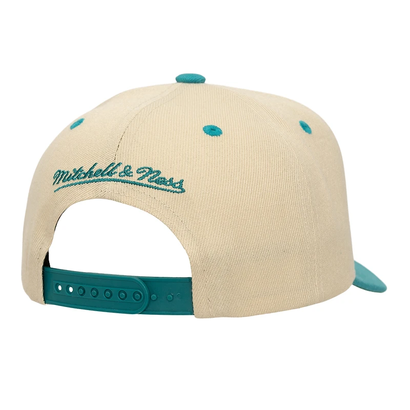 Men's Mitchell & Ness  Cream San Jose Sharks Soul Legacy Defined Two-Tone Pro Crown Adjustable Hat