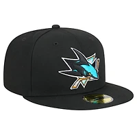 Casquette ajustée Core 59FIFTY San Jose Sharks de New Era pour homme, noire