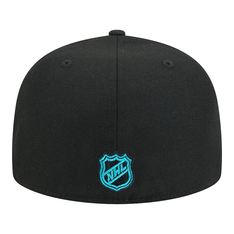 Men's New Era Black San Jose Sharks Core 59FIFTY Fitted Hat