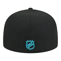 Men's New Era  Black San Jose Sharks Core 59FIFTY Fitted Hat