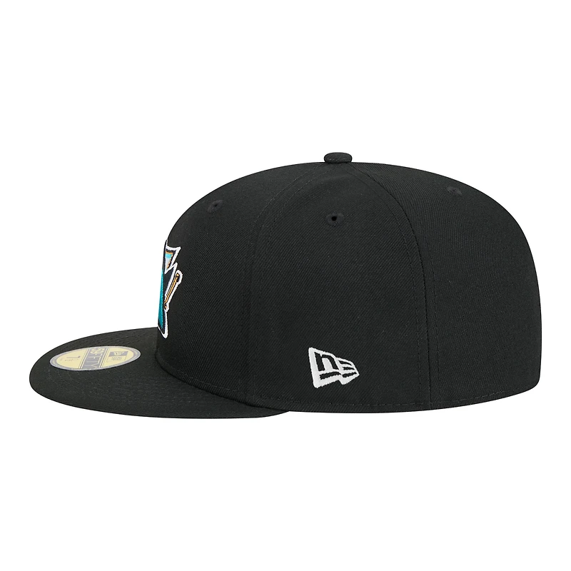 Casquette ajustée New Era Core 59FIFTY noire pour homme