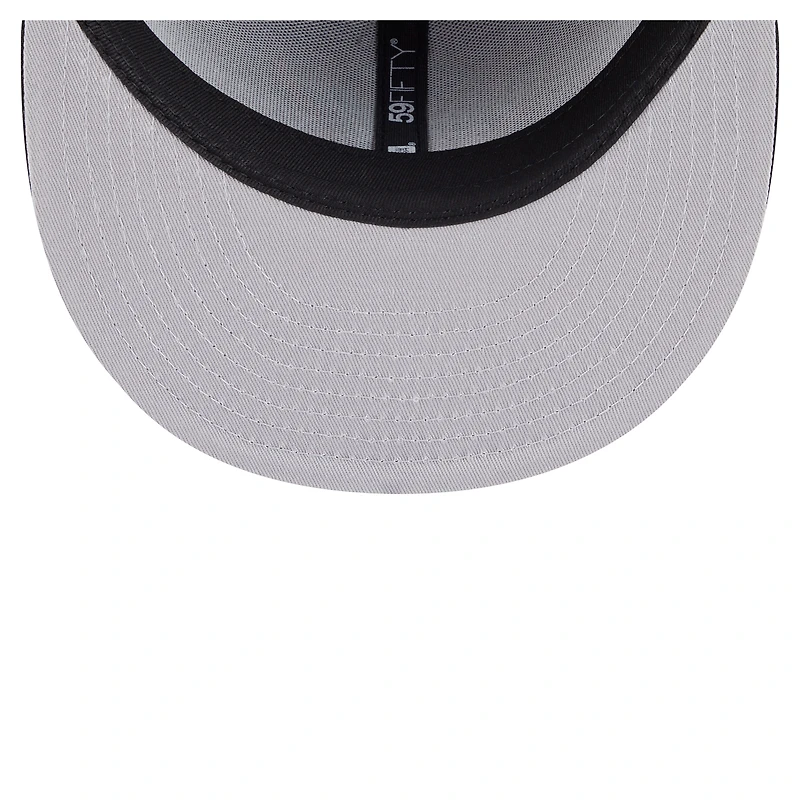 Casquette ajustée New Era Deceptor 59FIFTY noire pour homme des Sharks de San Jose