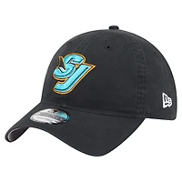 Men's New Era Black San Jose Sharks Deceptor 9TWENTY Adjustable Hat