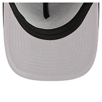Men's New Era  Black San Jose Sharks Faded A-Frame 9FIFTY Trucker Snapback Hat