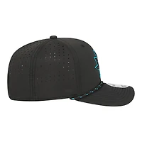 Casquette New Era noire San Jose Sharks Sport Vented 9SEVENTY pour homme, ajustable par corde