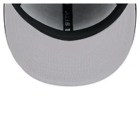 Casquette ajustée New Era 59FIFTY noire pour homme, motif State Stitch des Sharks de San Jose