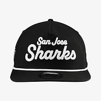 Casquette de golf ajustable New Era noire San Jose Sharks pour homme