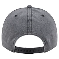 Men's New Era  Charcoal San Jose Sharks Throwback Washed A-Frame Pre-Curved 9FIFTY Snapback Hat