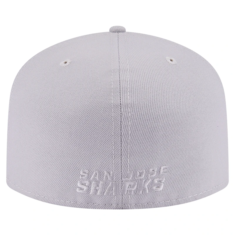 Casquette ajustée A-Frame 59FIFTY pour homme New Era grise avec pack de couleurs San Jose Sharks