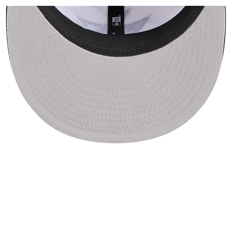 Men's New Era White/Black San Jose Sharks Repeat Two-Tone 59FIFTY Fitted Hat