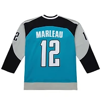 Maillot de jeu puissance Patrick Marleau Teal San Jose Sharks 2003-04 pour homme