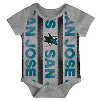 Ensemble de trois bodies pour nouveau-né des San Jose Sharks Loyal Buddies
