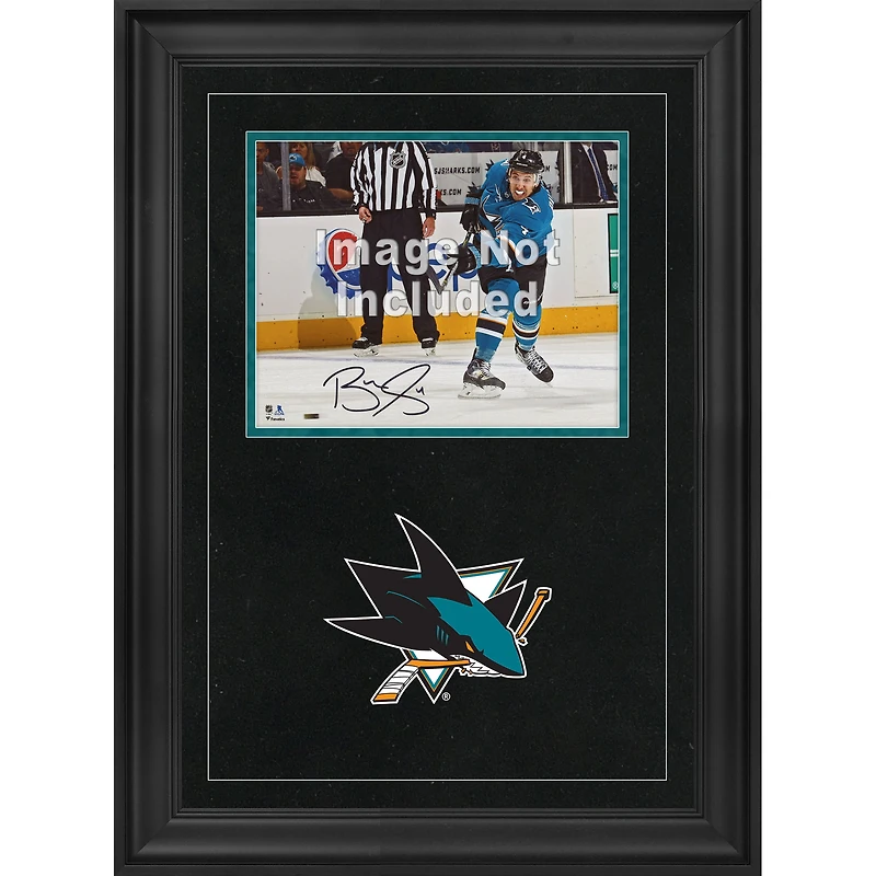 Cadre photo horizontal de luxe 8'' x 10'' San Jose Sharks avec logo de l'équipe