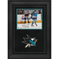 Cadre photo horizontal de luxe 8'' x 10'' San Jose Sharks avec logo de l'équipe