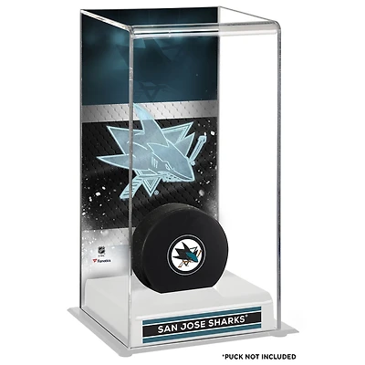 Grand étui de luxe pour rondelle de hockey des Sharks de San Jose