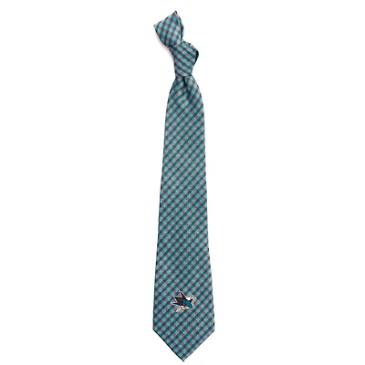 San Jose Sharks Gingham Tie