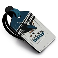 San Jose Sharks - Coffret cadeau trois pièces en cuir avec étiquette personnalisée
