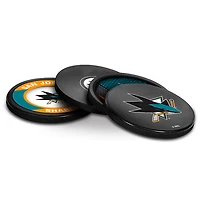 The Sports Vault San Jose Sharks Four-Piece Puck Coaster Set