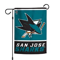 Drapeau de jardin WinCraft San Jose Sharks 12'' x 18'' - Équipe préférée
