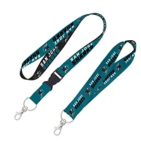 WinCraft San Jose Sharks Lot de 2 cordons avec boucle amovible et sangle pour clés