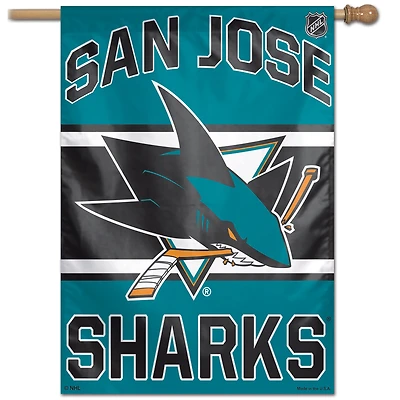 WinCraft San Jose Sharks 28" x 40" bannière verticale recto avec mot-symbole