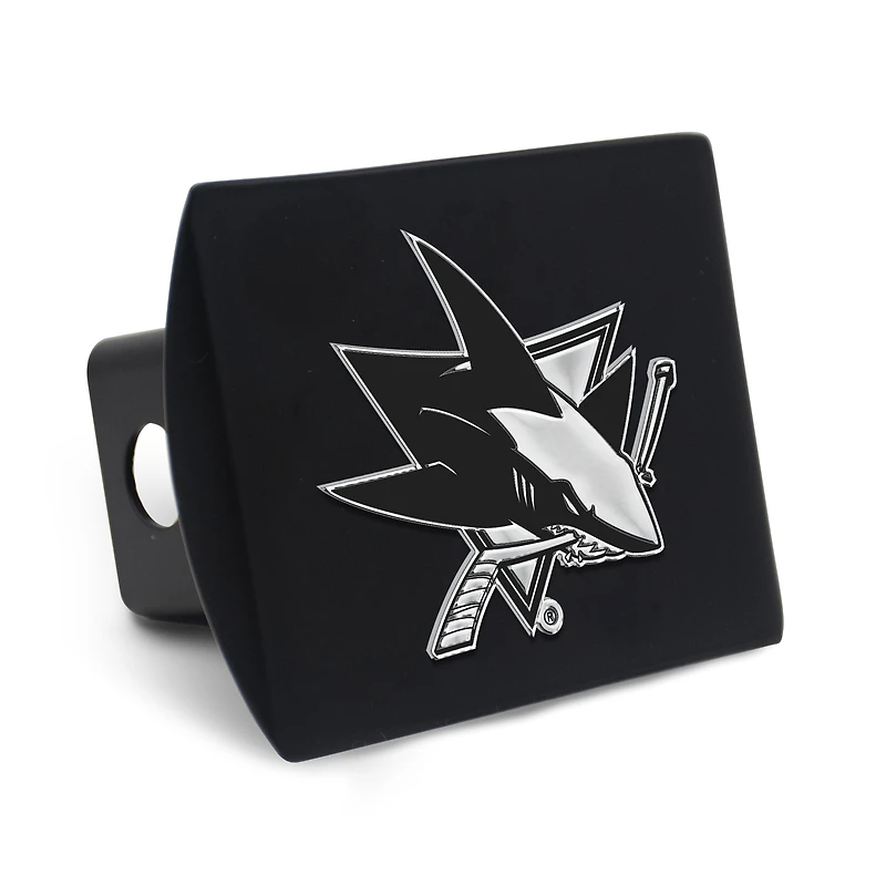 Housse d'attelage WinCraft Premium en métal chromé avec logo des Sharks de San Jose