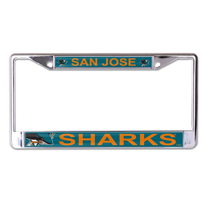 WinCraft San Jose Sharks S/L Mega Graphics Metal License Plate Frame