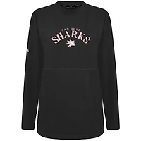 Sweat-shirt à col roulé Beaudry pour la fête des mères Sharks de San Jose femme Levelwear, noir